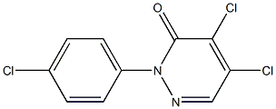 4,5-dichloro-2-(4-chlorophenyl)pyridazin-3(2H)-one Struktur