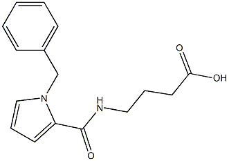 4-[(1-benzyl-1H-pyrrol-2-yl)formamido]butanoic acid Struktur