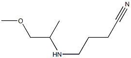 4-[(1-methoxypropan-2-yl)amino]butanenitrile Struktur