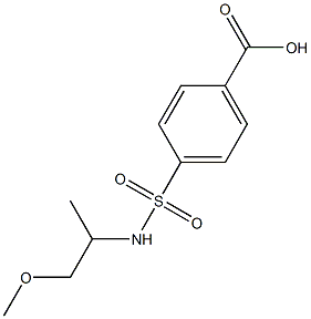 4-[(1-methoxypropan-2-yl)sulfamoyl]benzoic acid Struktur