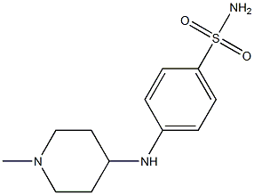 4-[(1-methylpiperidin-4-yl)amino]benzene-1-sulfonamide Struktur