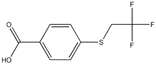 4-[(2,2,2-trifluoroethyl)thio]benzoic acid Struktur