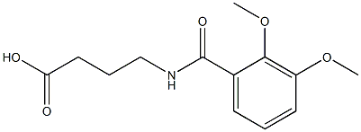 4-[(2,3-dimethoxybenzoyl)amino]butanoic acid Struktur