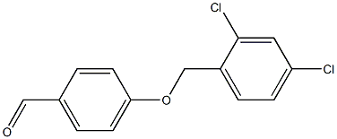 4-[(2,4-dichlorophenyl)methoxy]benzaldehyde Struktur