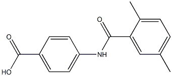 4-[(2,5-dimethylbenzene)amido]benzoic acid Struktur