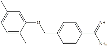 4-[(2,5-dimethylphenoxy)methyl]benzenecarboximidamide Struktur