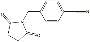 4-[(2,5-dioxopyrrolidin-1-yl)methyl]benzonitrile Struktur