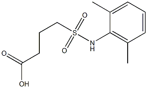 4-[(2,6-dimethylphenyl)sulfamoyl]butanoic acid Struktur