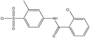 4-[(2-chlorobenzene)amido]-2-methylbenzene-1-sulfonyl chloride Struktur