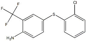 4-[(2-chlorophenyl)sulfanyl]-2-(trifluoromethyl)aniline Struktur