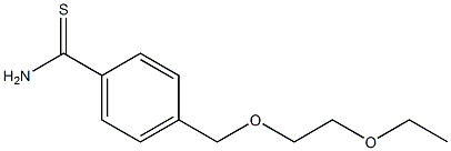 4-[(2-ethoxyethoxy)methyl]benzenecarbothioamide Struktur