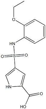 4-[(2-ethoxyphenyl)sulfamoyl]-1H-pyrrole-2-carboxylic acid Struktur