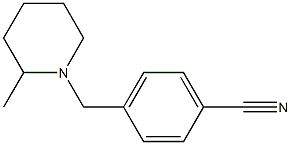 4-[(2-methylpiperidin-1-yl)methyl]benzonitrile Struktur