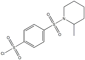 4-[(2-methylpiperidine-1-)sulfonyl]benzene-1-sulfonyl chloride Struktur