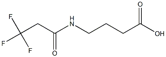 4-[(3,3,3-trifluoropropanoyl)amino]butanoic acid Struktur