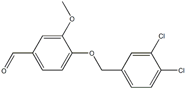 4-[(3,4-dichlorophenyl)methoxy]-3-methoxybenzaldehyde Struktur