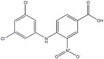 4-[(3,5-dichlorophenyl)amino]-3-nitrobenzoic acid Struktur