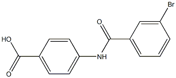 4-[(3-bromobenzoyl)amino]benzoic acid Struktur