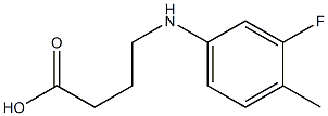 4-[(3-fluoro-4-methylphenyl)amino]butanoic acid Struktur