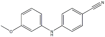 4-[(3-methoxyphenyl)amino]benzonitrile Struktur