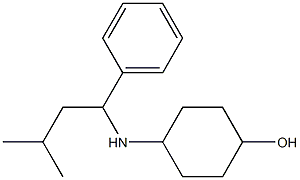 4-[(3-methyl-1-phenylbutyl)amino]cyclohexan-1-ol Struktur