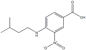 4-[(3-methylbutyl)amino]-3-nitrobenzoic acid Struktur