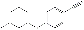 4-[(3-methylcyclohexyl)oxy]benzonitrile Struktur