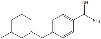 4-[(3-methylpiperidin-1-yl)methyl]benzenecarboximidamide Struktur