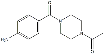 4-[(4-acetylpiperazin-1-yl)carbonyl]aniline Struktur