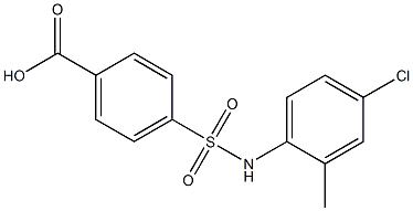 4-[(4-chloro-2-methylphenyl)sulfamoyl]benzoic acid Struktur