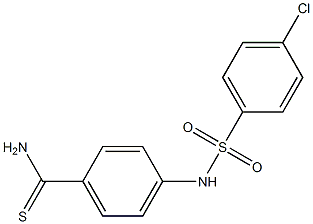 4-[(4-chlorobenzene)sulfonamido]benzene-1-carbothioamide Struktur