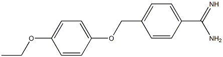 4-[(4-ethoxyphenoxy)methyl]benzenecarboximidamide Struktur