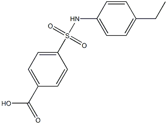 4-[(4-ethylphenyl)sulfamoyl]benzoic acid Struktur