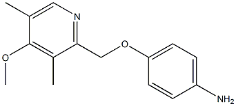 4-[(4-methoxy-3,5-dimethylpyridin-2-yl)methoxy]aniline Struktur