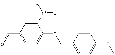 4-[(4-methoxyphenyl)methoxy]-3-nitrobenzaldehyde Struktur