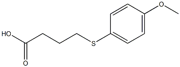 4-[(4-methoxyphenyl)sulfanyl]butanoic acid Struktur