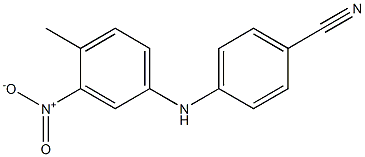 4-[(4-methyl-3-nitrophenyl)amino]benzonitrile Struktur