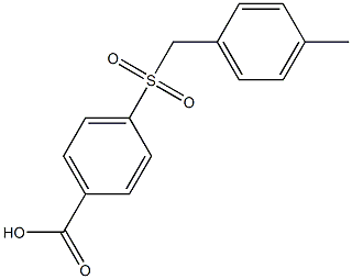 4-[(4-methylbenzyl)sulfonyl]benzoic acid Struktur