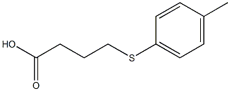 4-[(4-methylphenyl)sulfanyl]butanoic acid Struktur