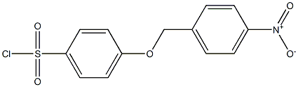 4-[(4-nitrophenyl)methoxy]benzene-1-sulfonyl chloride Struktur