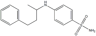 4-[(4-phenylbutan-2-yl)amino]benzene-1-sulfonamide Struktur