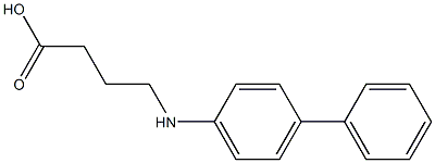 4-[(4-phenylphenyl)amino]butanoic acid Struktur