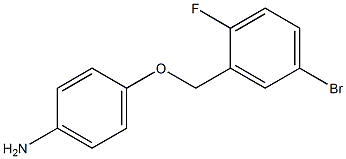 4-[(5-bromo-2-fluorophenyl)methoxy]aniline Struktur