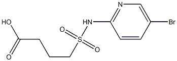 4-[(5-bromopyridin-2-yl)sulfamoyl]butanoic acid Struktur