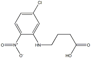 4-[(5-chloro-2-nitrophenyl)amino]butanoic acid Struktur