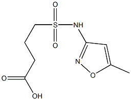 4-[(5-methyl-1,2-oxazol-3-yl)sulfamoyl]butanoic acid Struktur