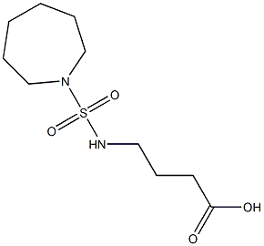 4-[(azepane-1-sulfonyl)amino]butanoic acid Struktur