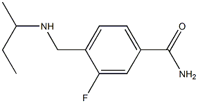 4-[(butan-2-ylamino)methyl]-3-fluorobenzamide Struktur