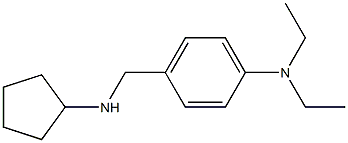 4-[(cyclopentylamino)methyl]-N,N-diethylaniline Struktur