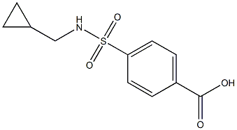 4-[(cyclopropylmethyl)sulfamoyl]benzoic acid Struktur